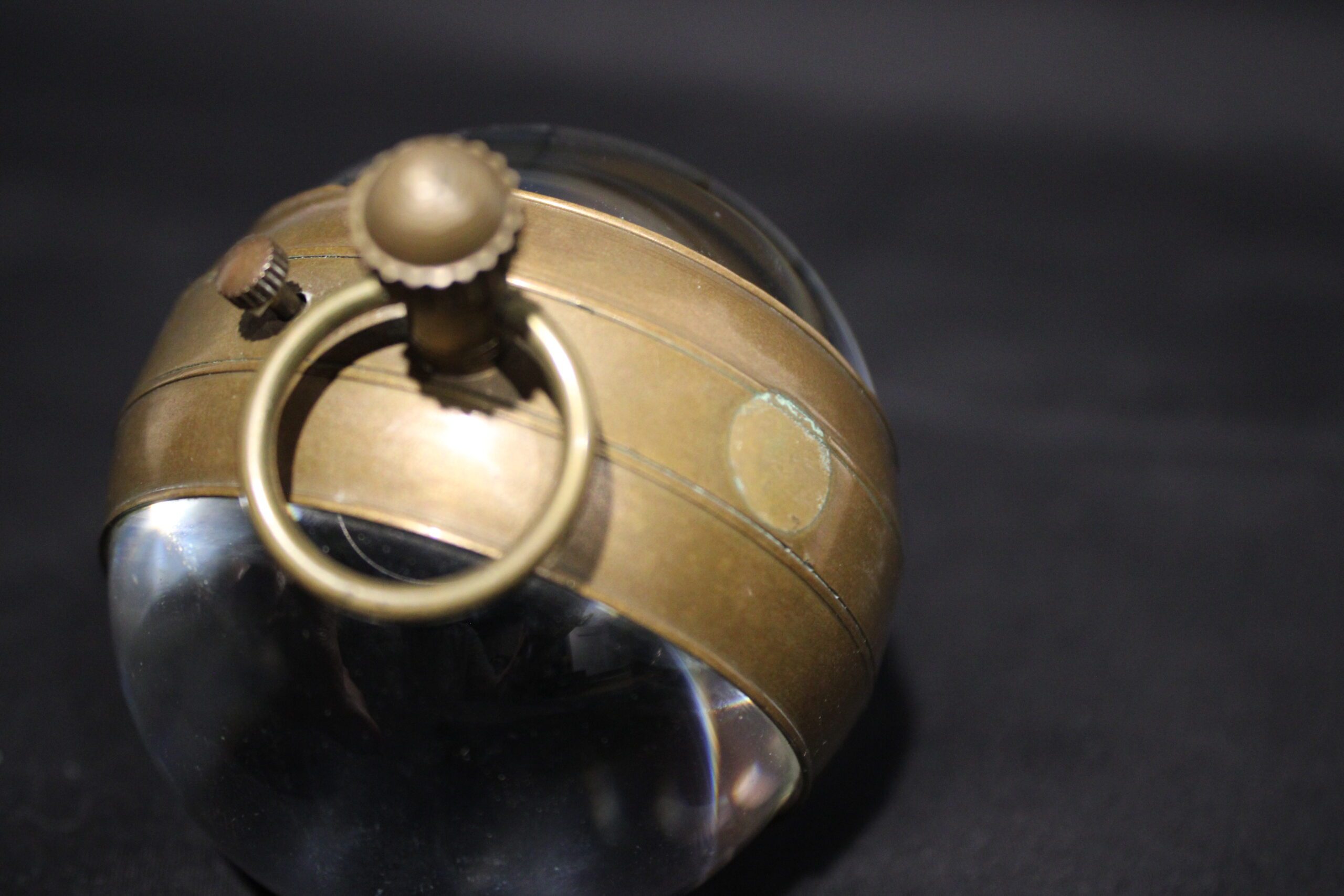 Roskopf Glass Ball or Globe Desk Clock - Image 7