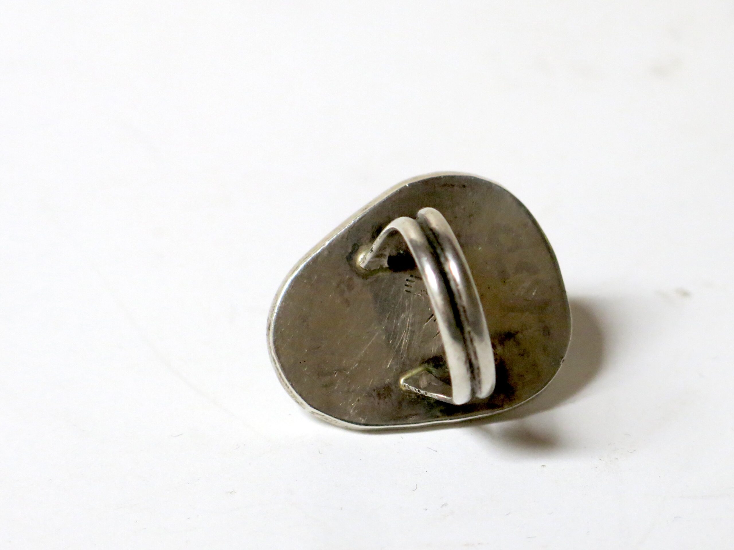 Vintage Sterling Silver Ring with Natural Turquoise Nugget - Image 5