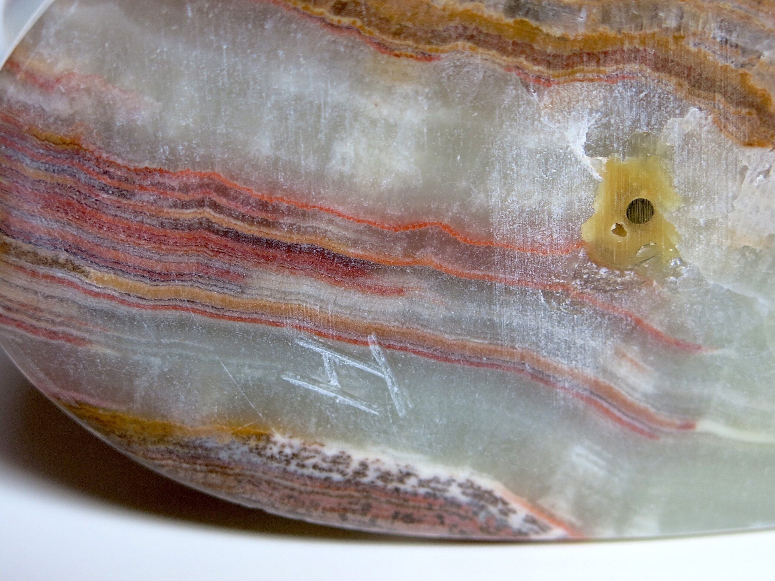 Tom Hayes Navajo Banded Agate Bear Fetish Sculpture - Image 5
