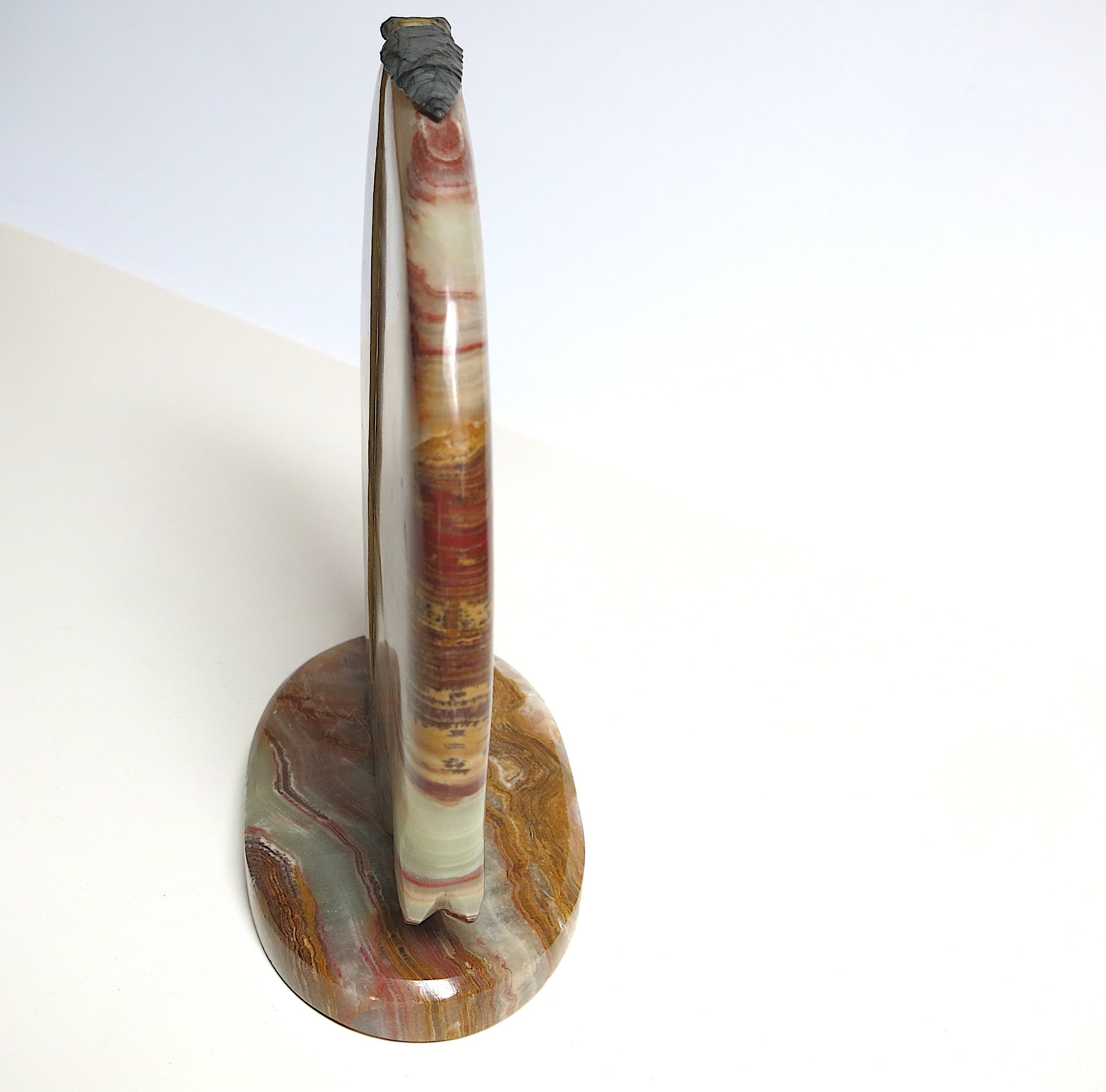 Tom Hayes Navajo Banded Agate Bear Fetish Sculpture - Image 11