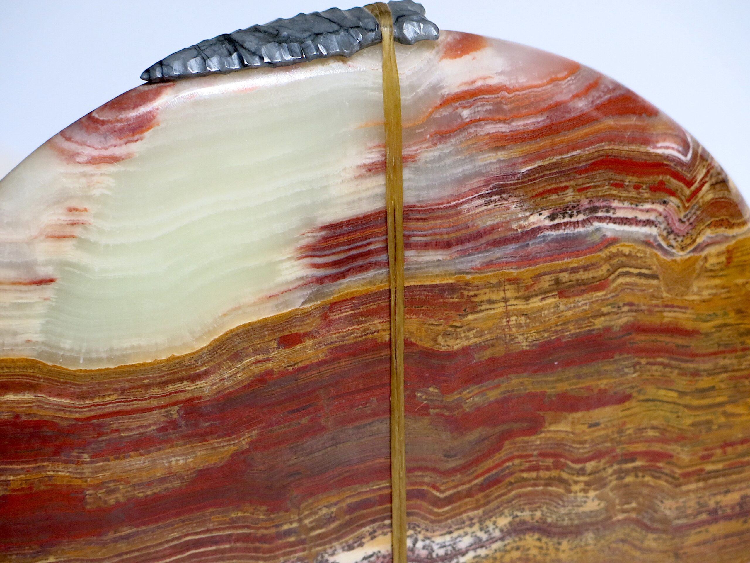 Tom Hayes Navajo Banded Agate Bear Fetish Sculpture - Image 17